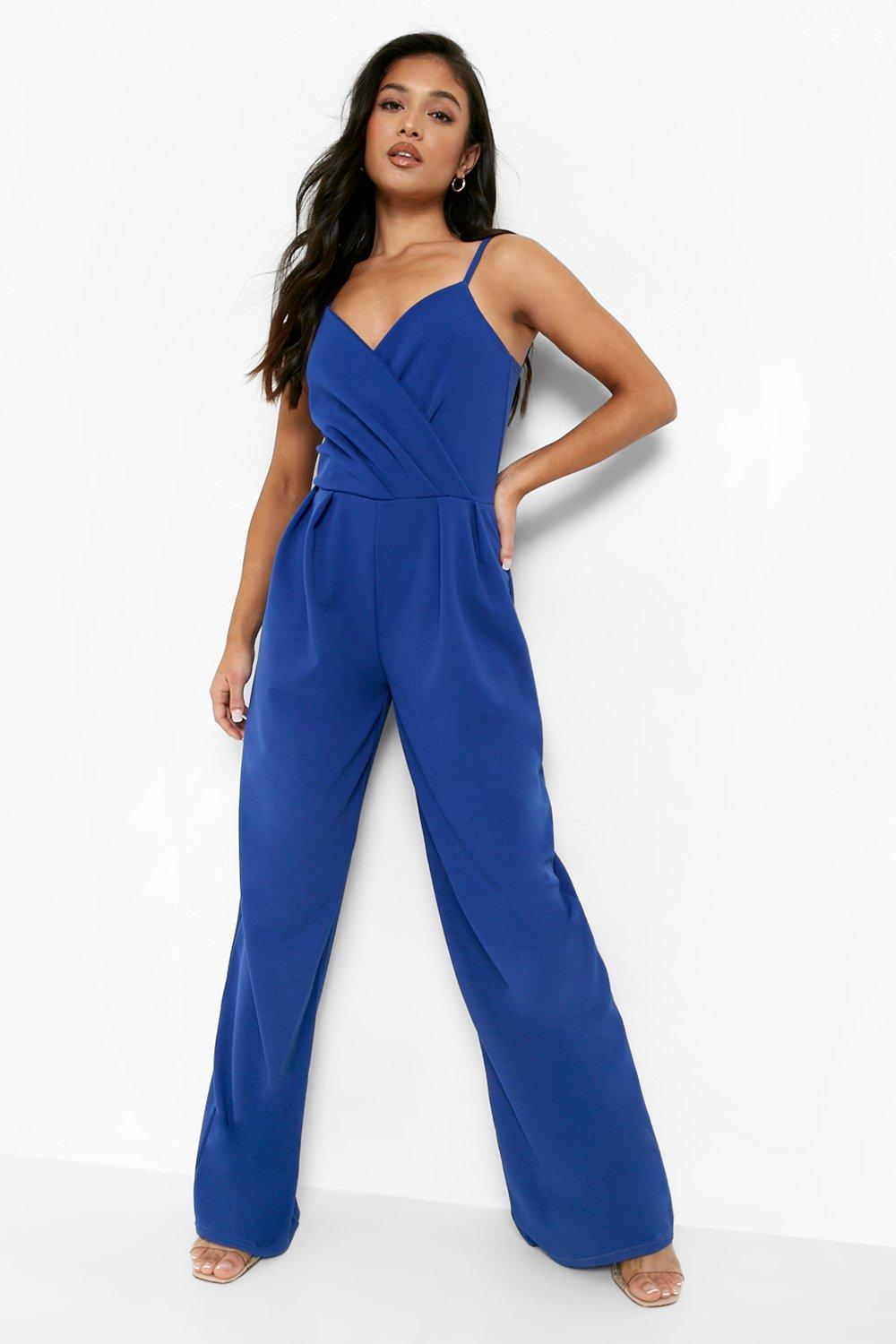 Royal blue jumpsuit store petite