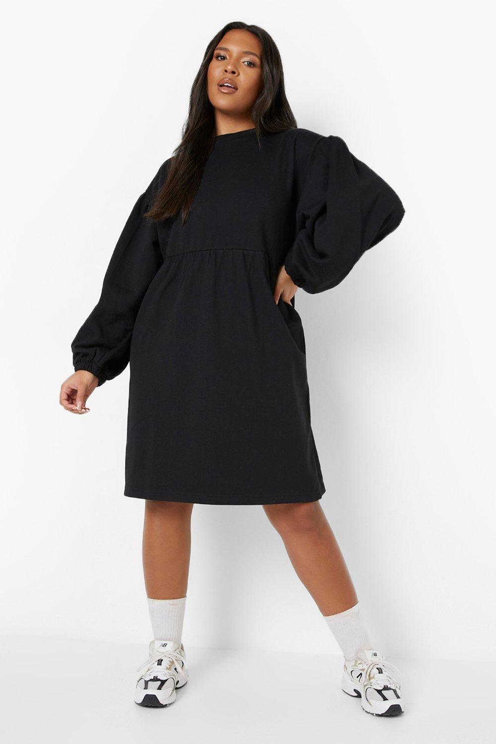 Plus sweatshirt clearance dress