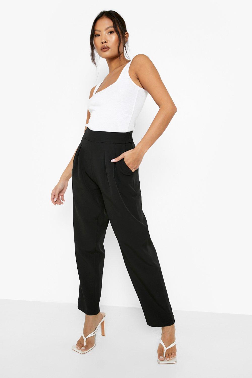 Petite high clearance waisted dress pants