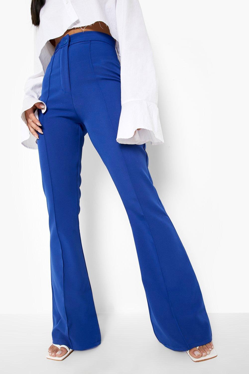 Seam Detail Flared Dress Pants