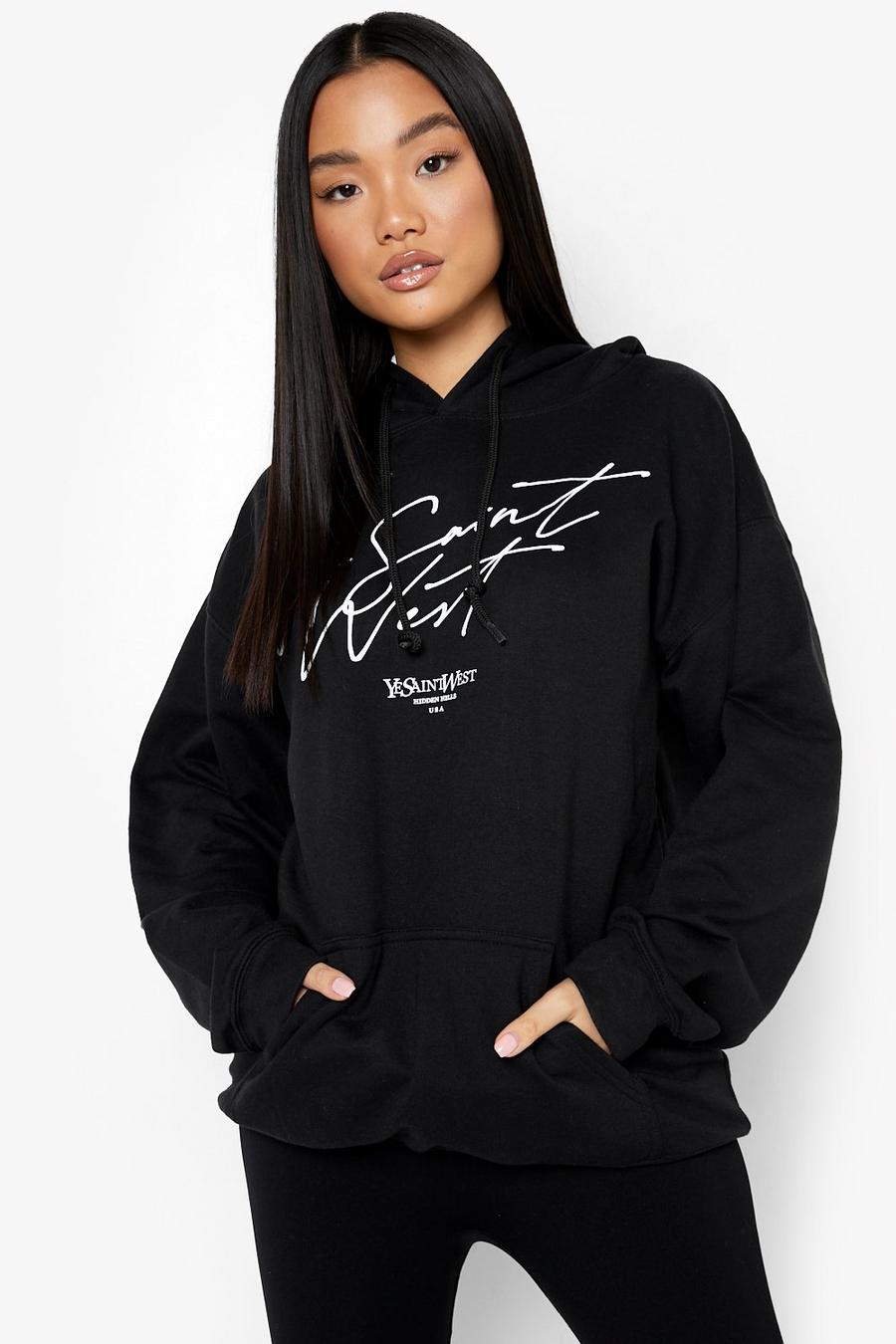 Black Petite - Ye Saint West Oversize hoodie image number 1