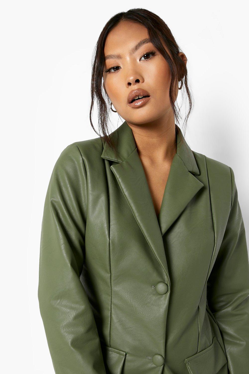 petite green blazer