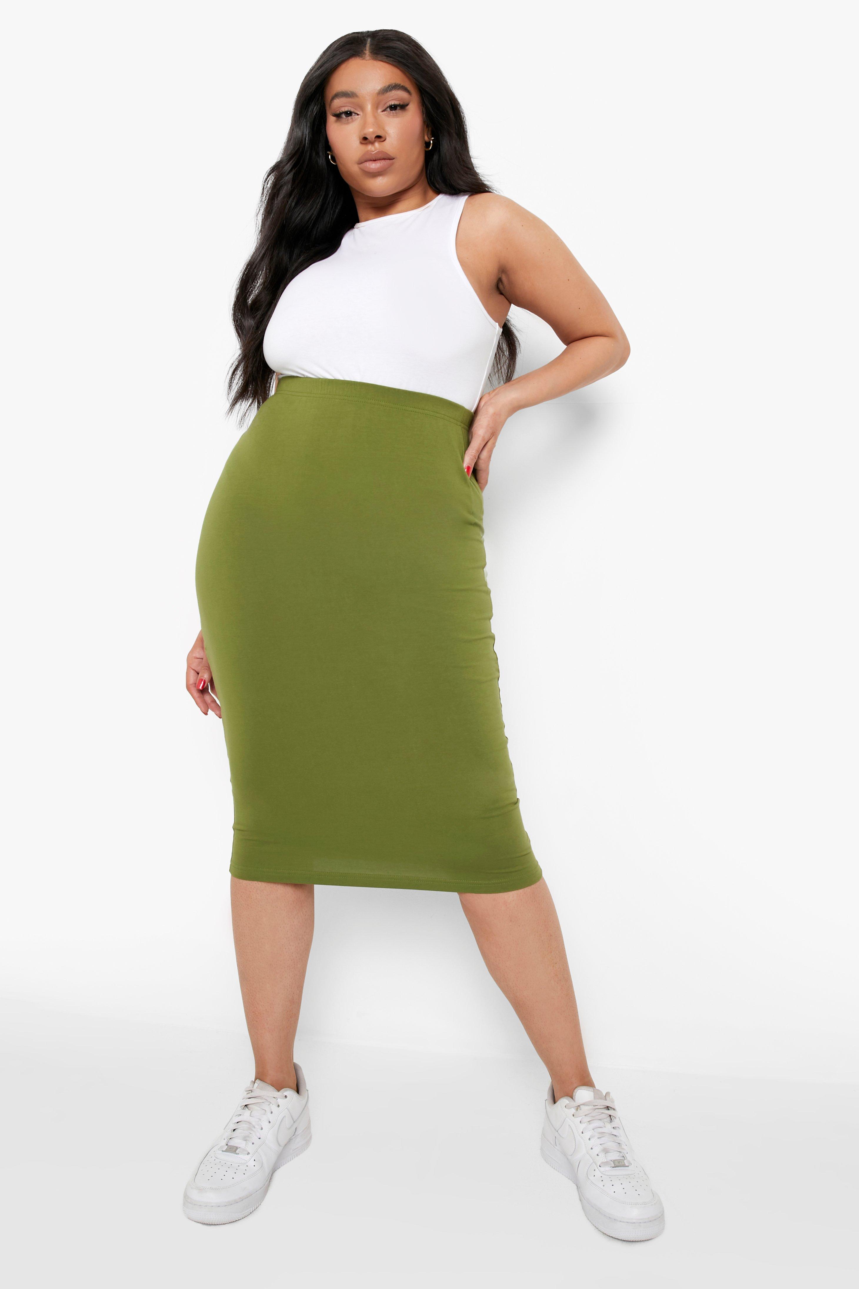 Women's khaki shop skirt plus size