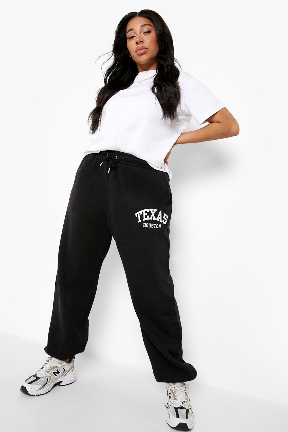 Black oversized 2025 joggers womens