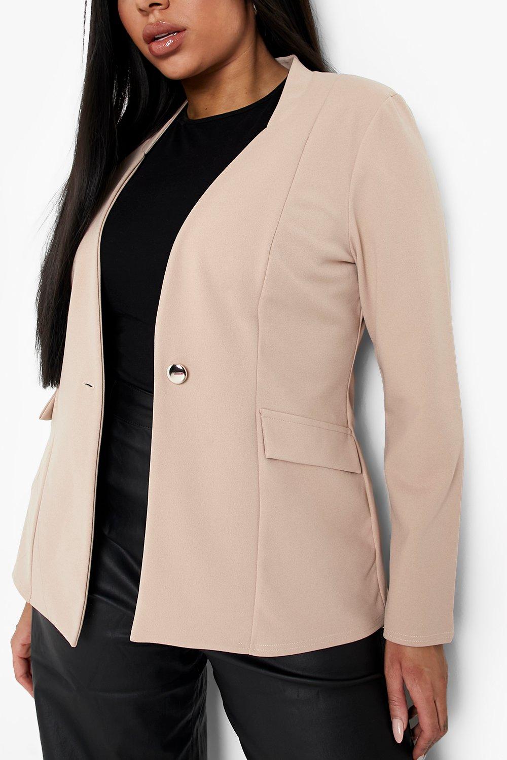 Collarless Blazer Ladies