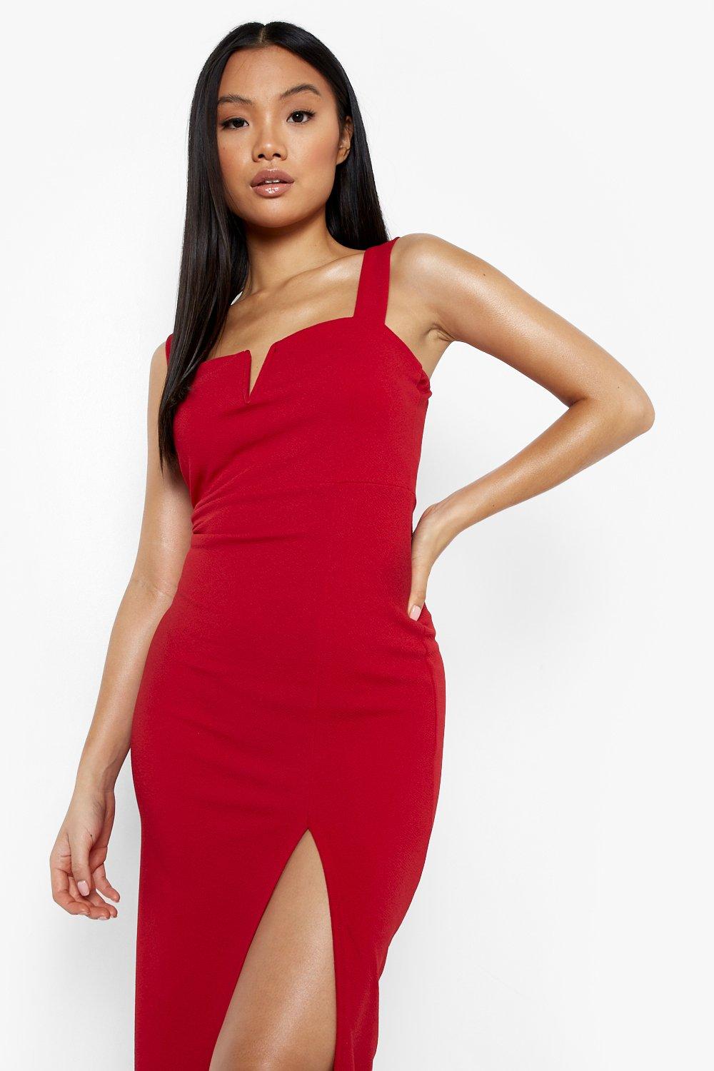 Boohoo discount robe rouge