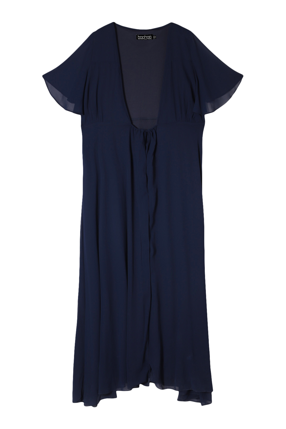 Plus Angel Sleeve Wrap Bridesmaid Dress