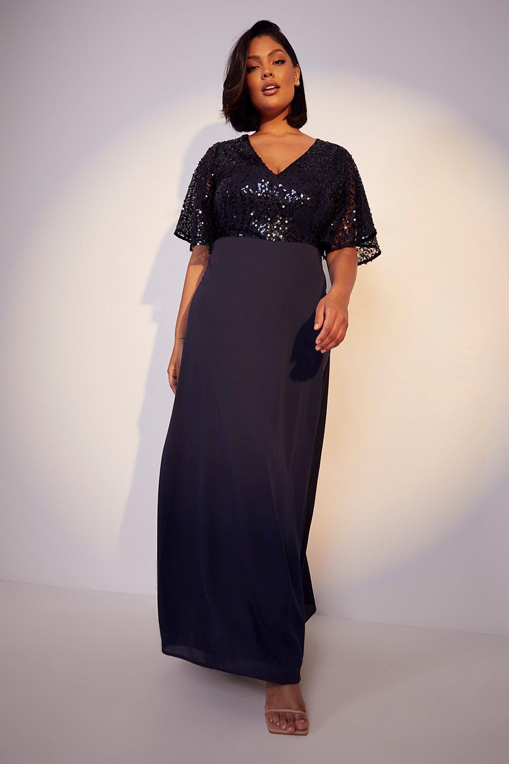 Navy plus size shop bridesmaid dresses uk