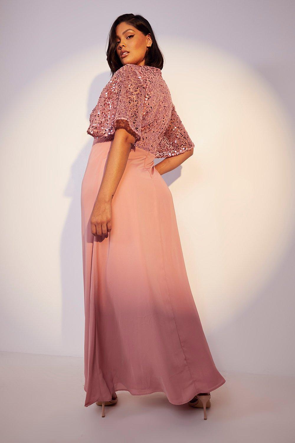 Sequin top 2024 maxi dress