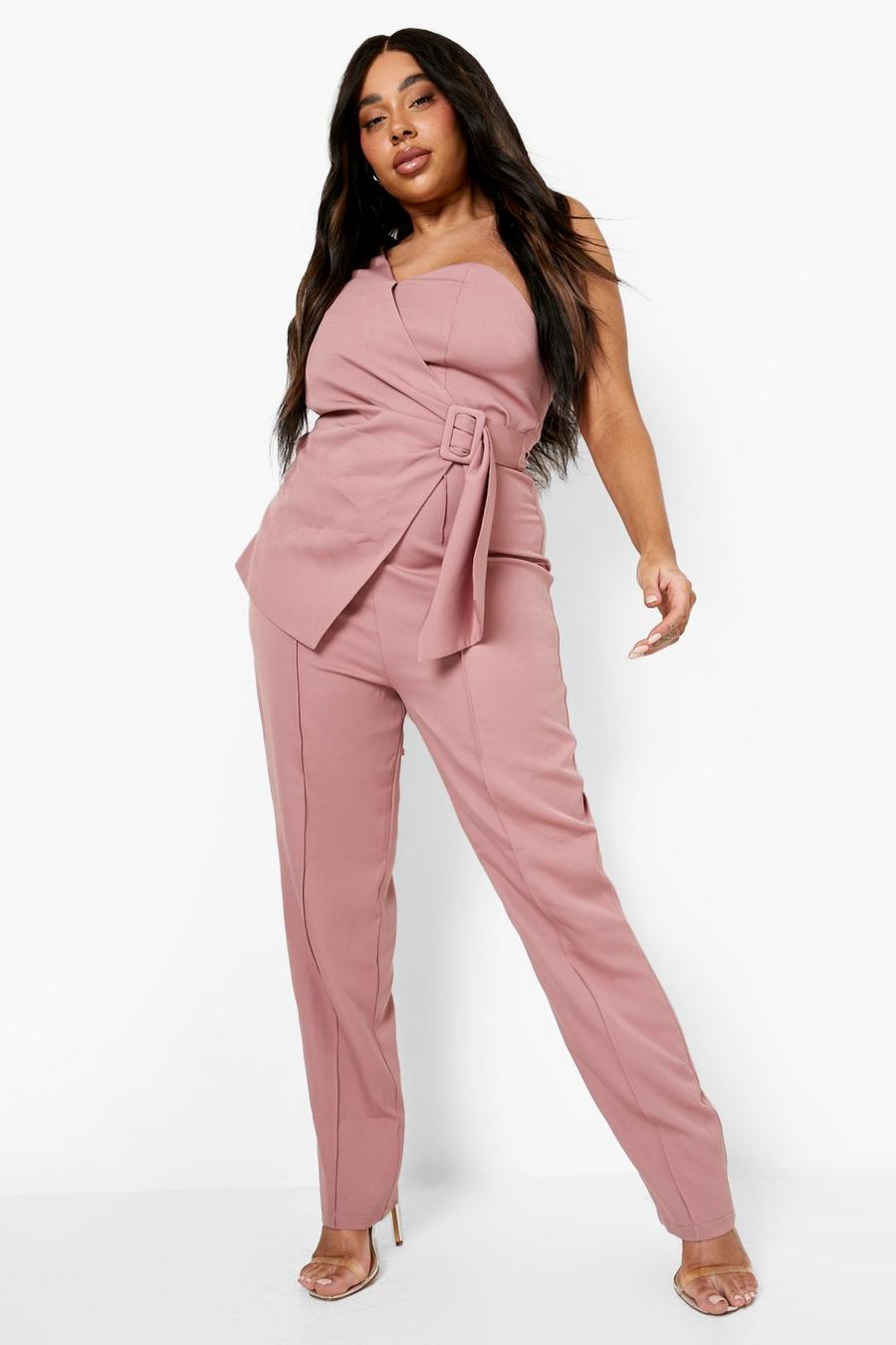 Rose Plus Occasion One Sleeve Jumpsuit image number 1