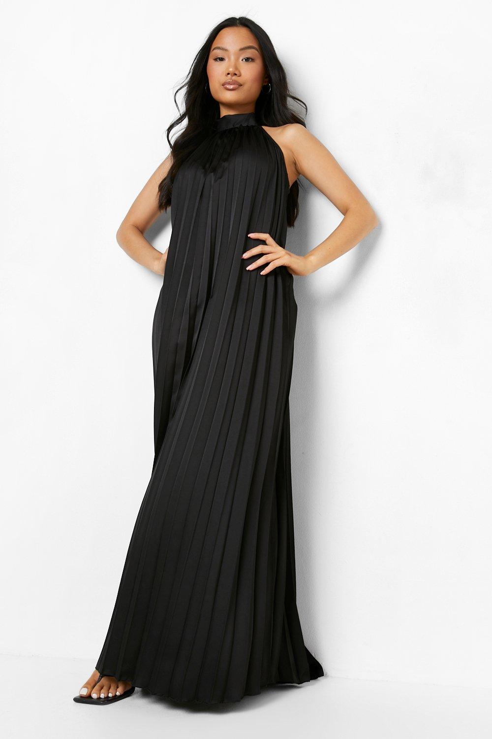 High neck 2025 maxi dress uk