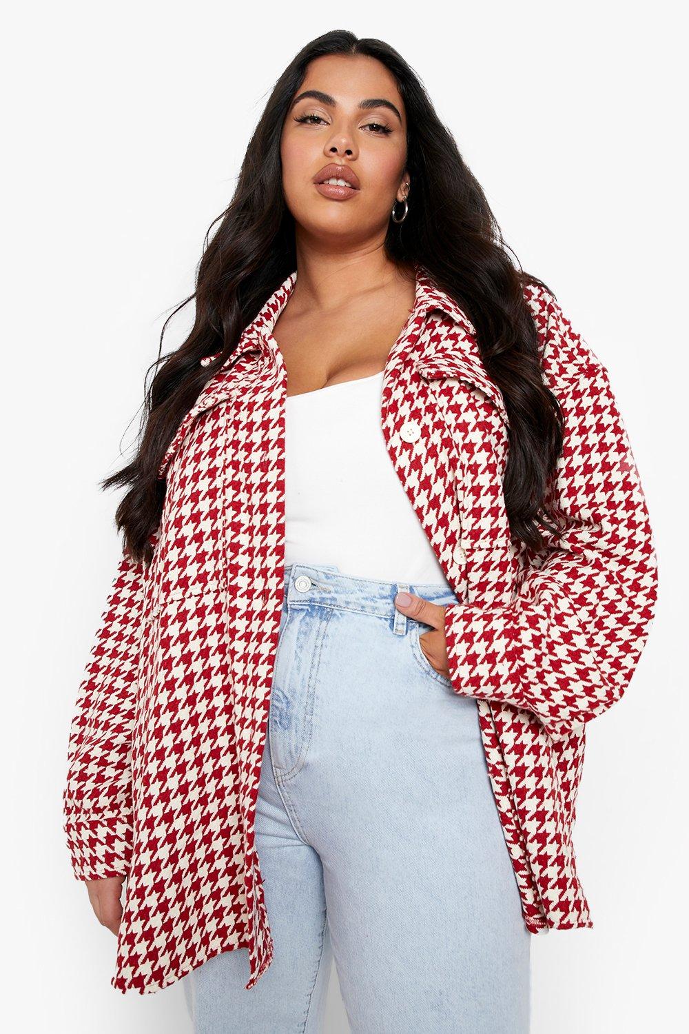 boohoo plus size shacket