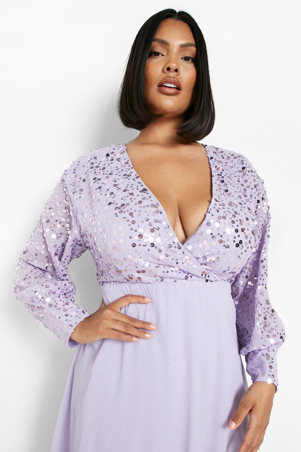 Plus size lilac skater skirt best sale