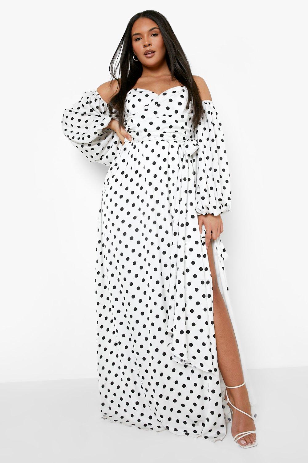 polka dot plus size clothing