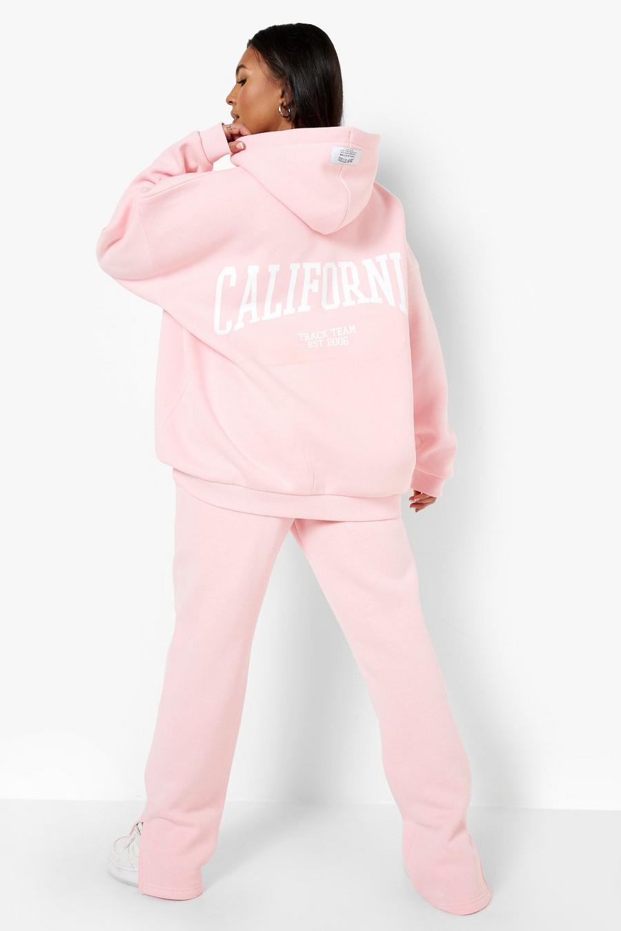 Plus California Trainingsanzug mit geradem Bein, Pink image number 1