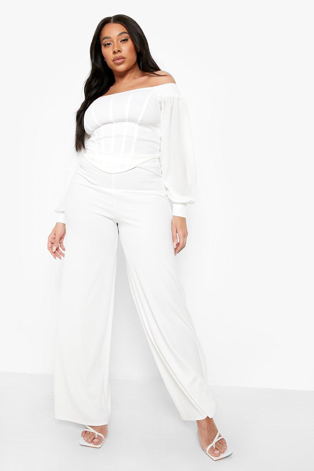 Winter white sale plus size pants