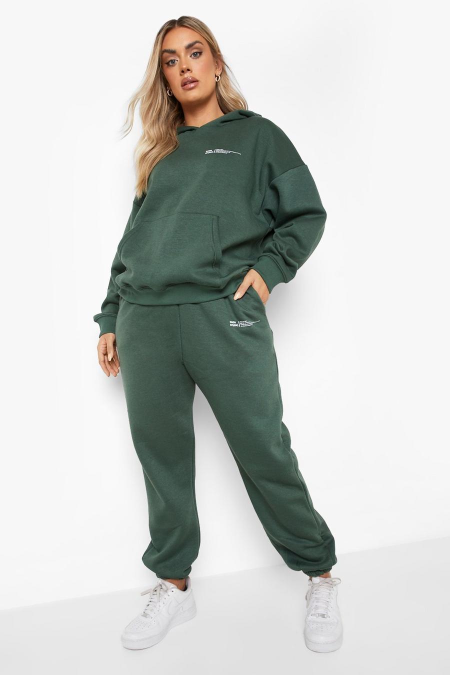 Forest Plus Official Text Hooded Tracksuit image number 1