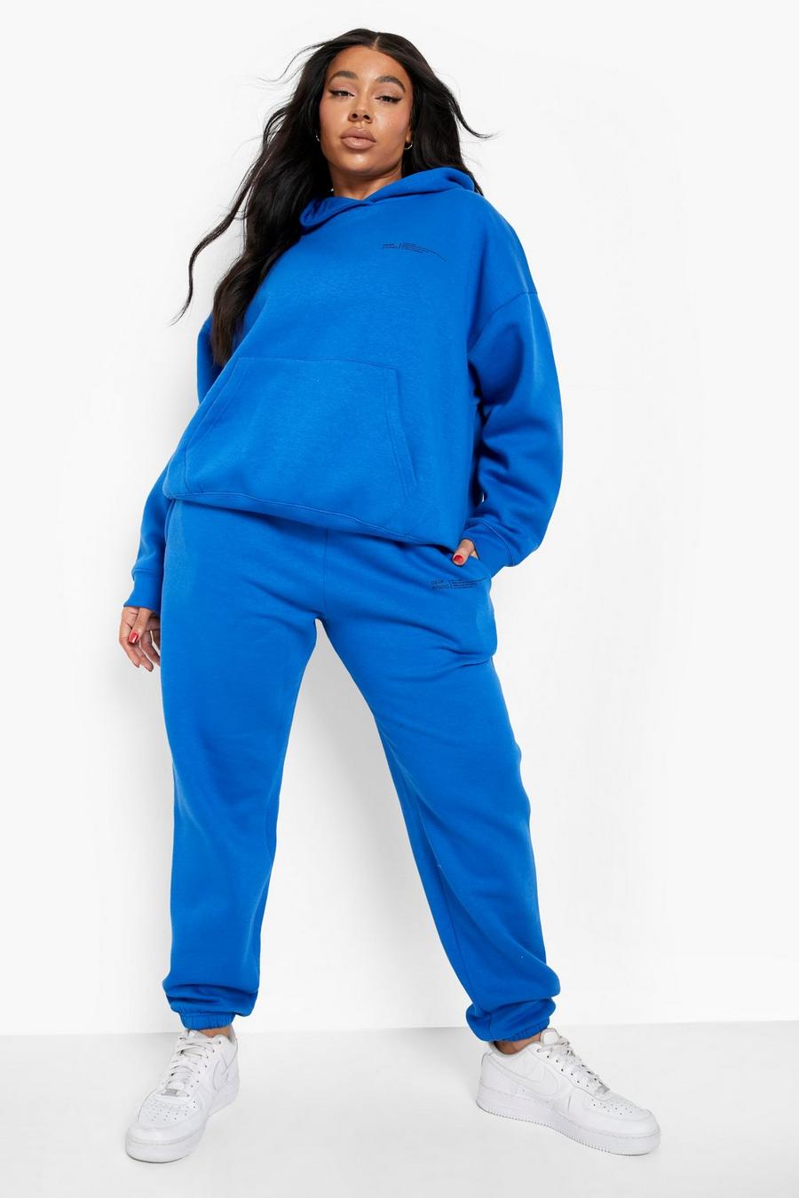 Cobalt Plus Official Text Hooded Tracksuit image number 1