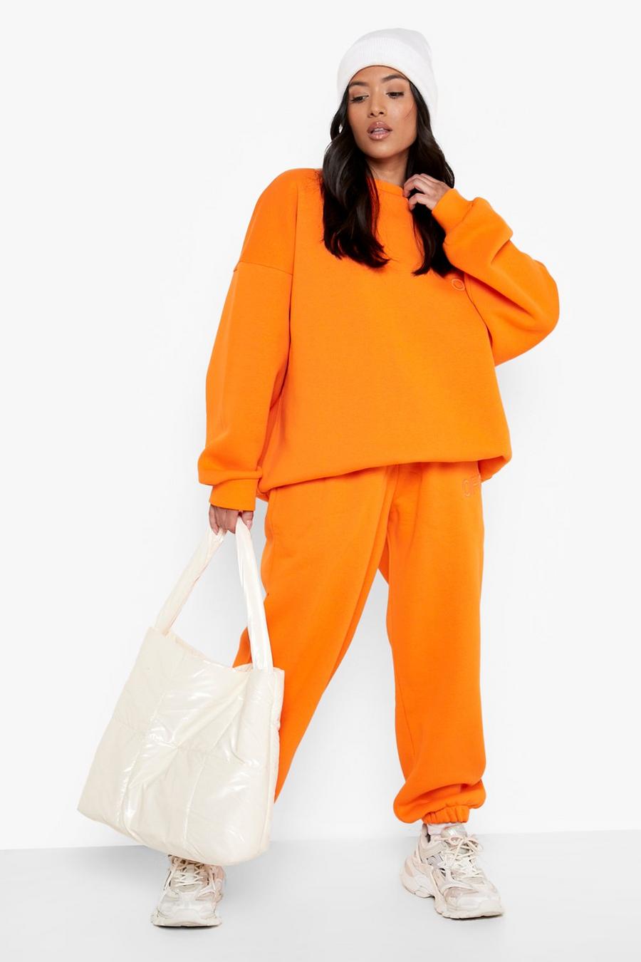 Orange Petite Ofcl Embroidered Track Pants image number 1