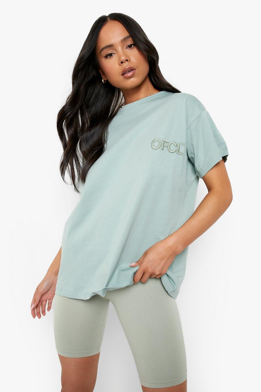 Green Petite Ofcl Embroidered T-Shirt image number 1