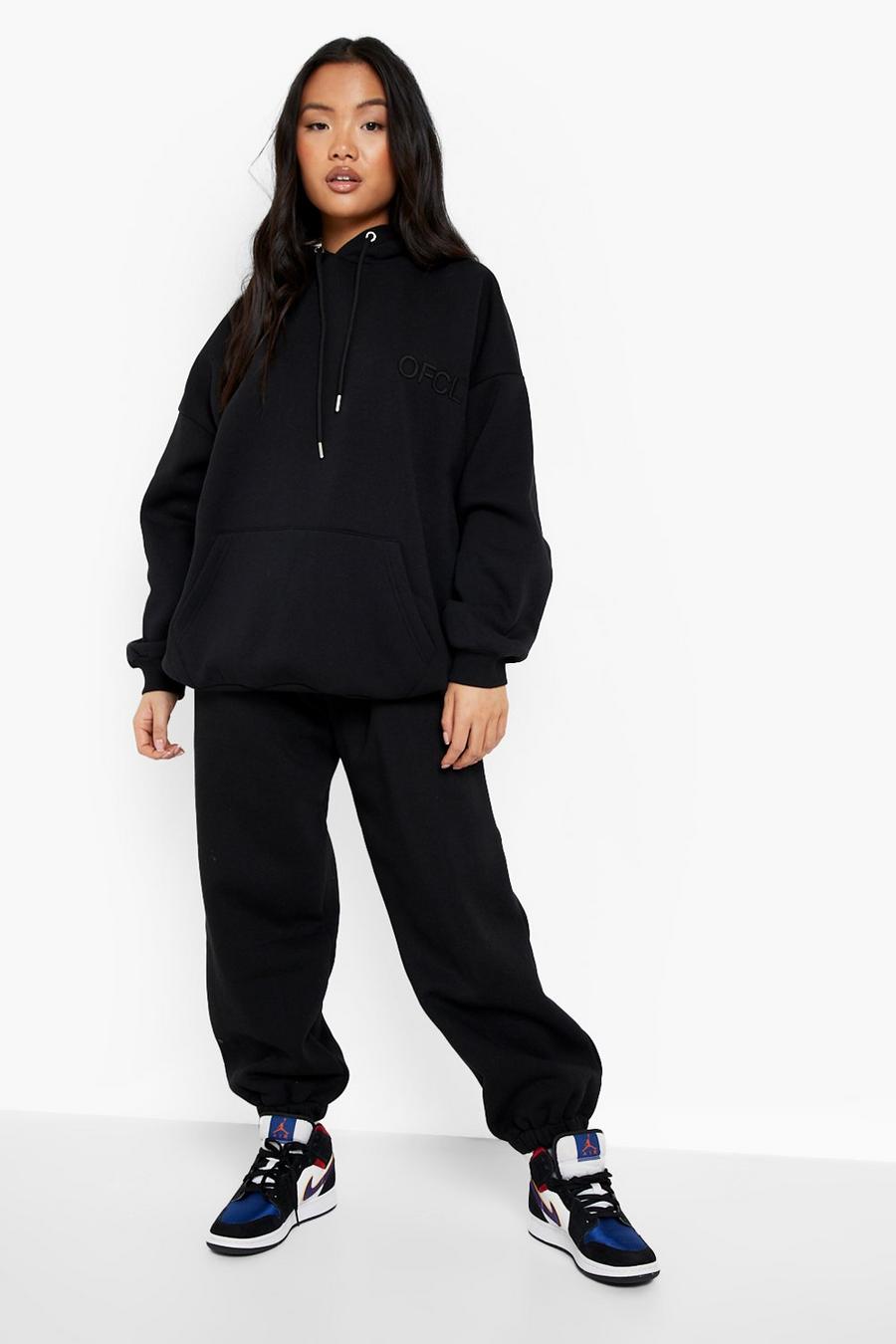 Black Petite Ofcl Embroidered Tracksuit image number 1