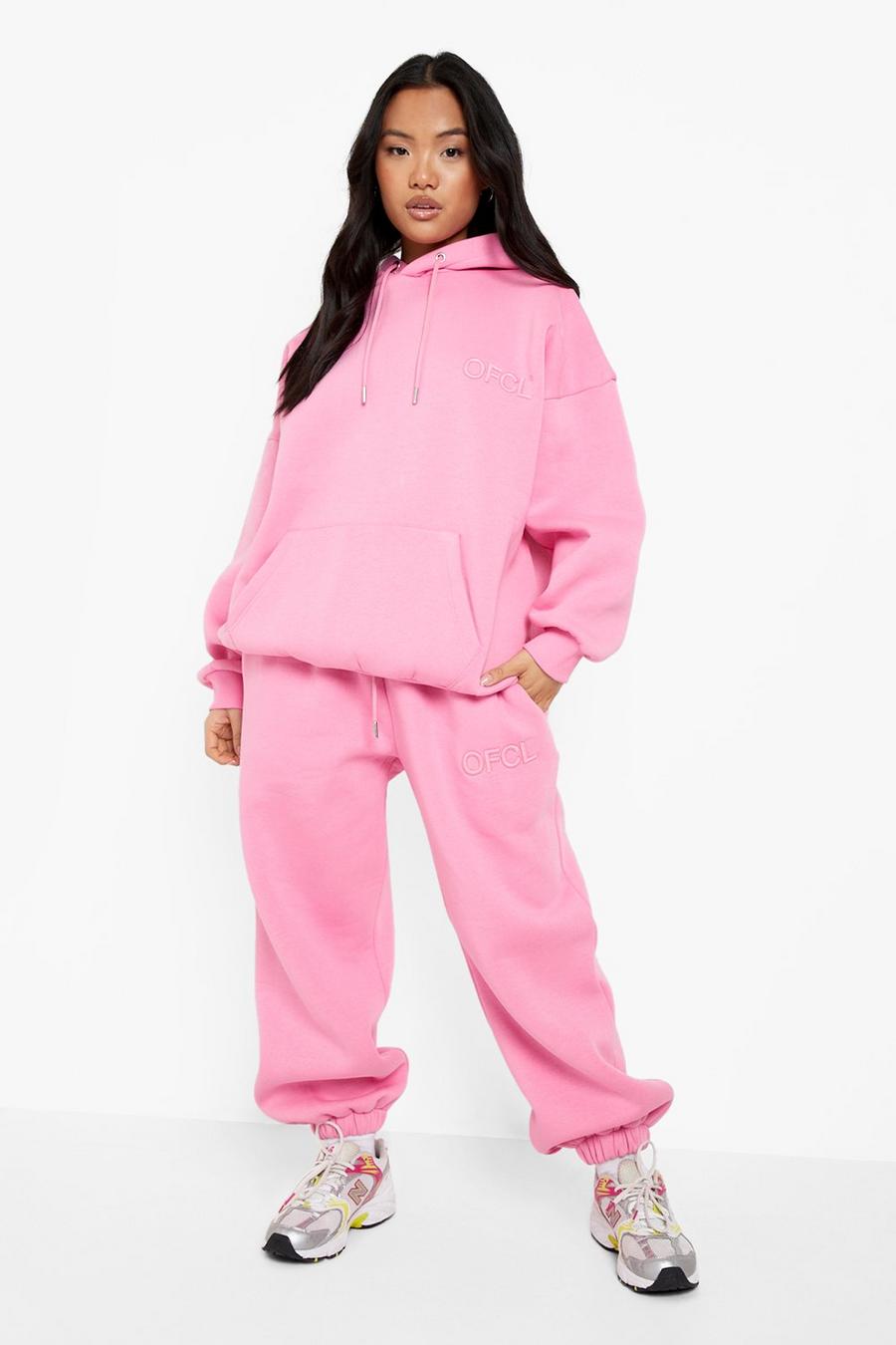 Pink rosa Petite Ofcl Embroidered Tracksuit image number 1