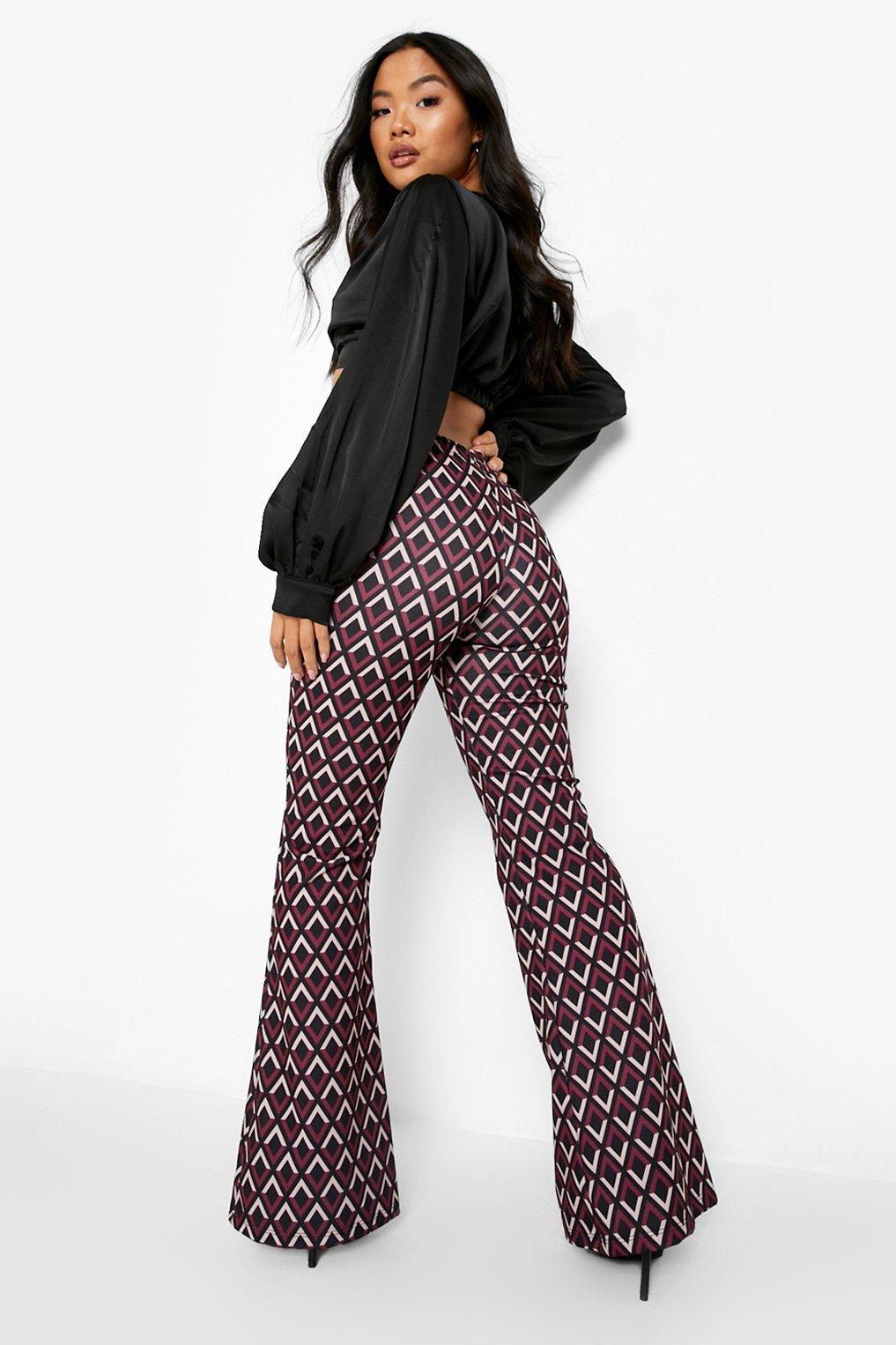 Petite Pantalon flare imprim g om trique