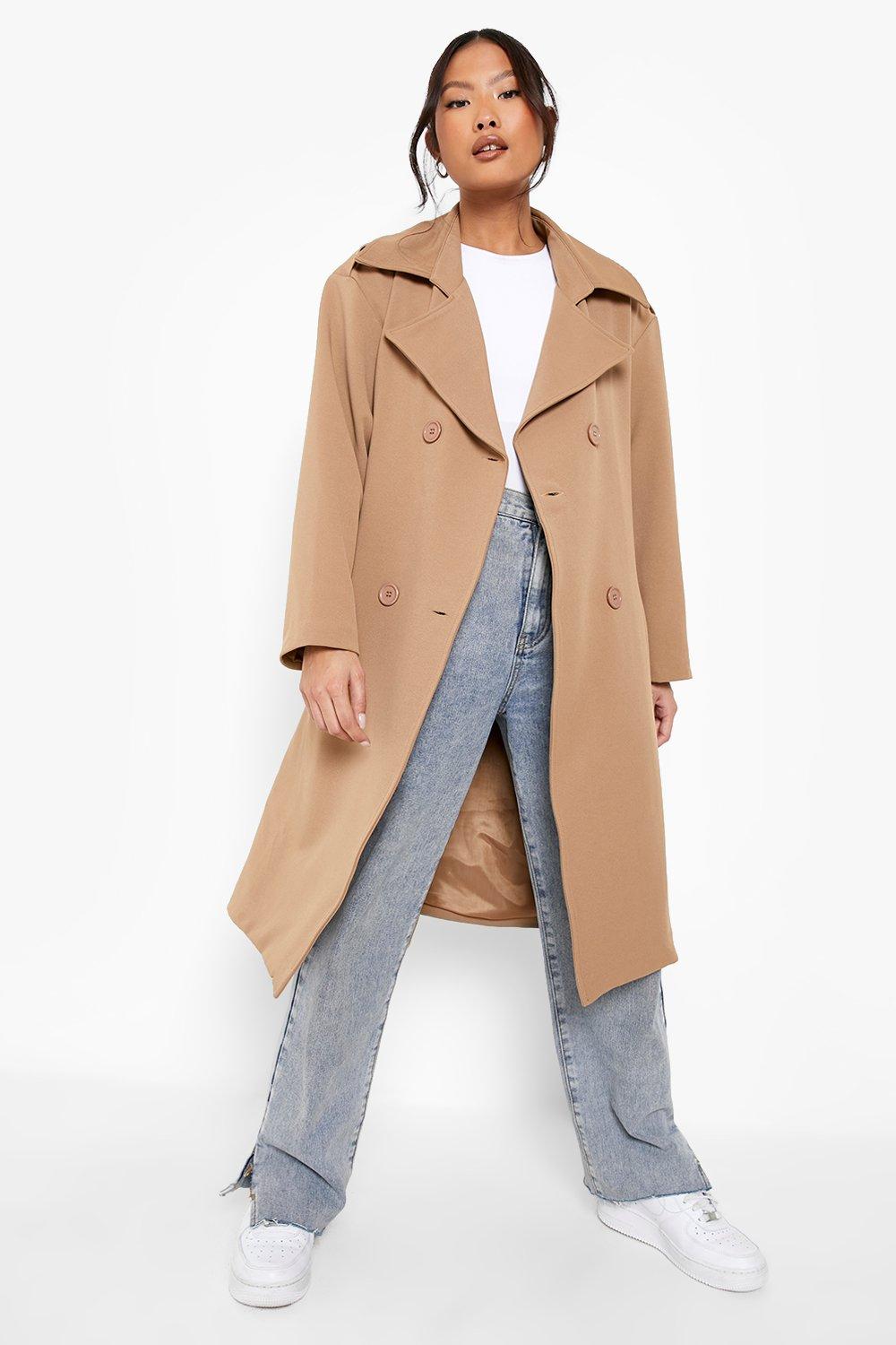 Mid thigh sale trench coat