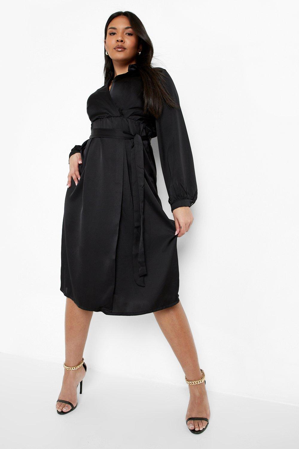 Boohoo midi shop shirt dress