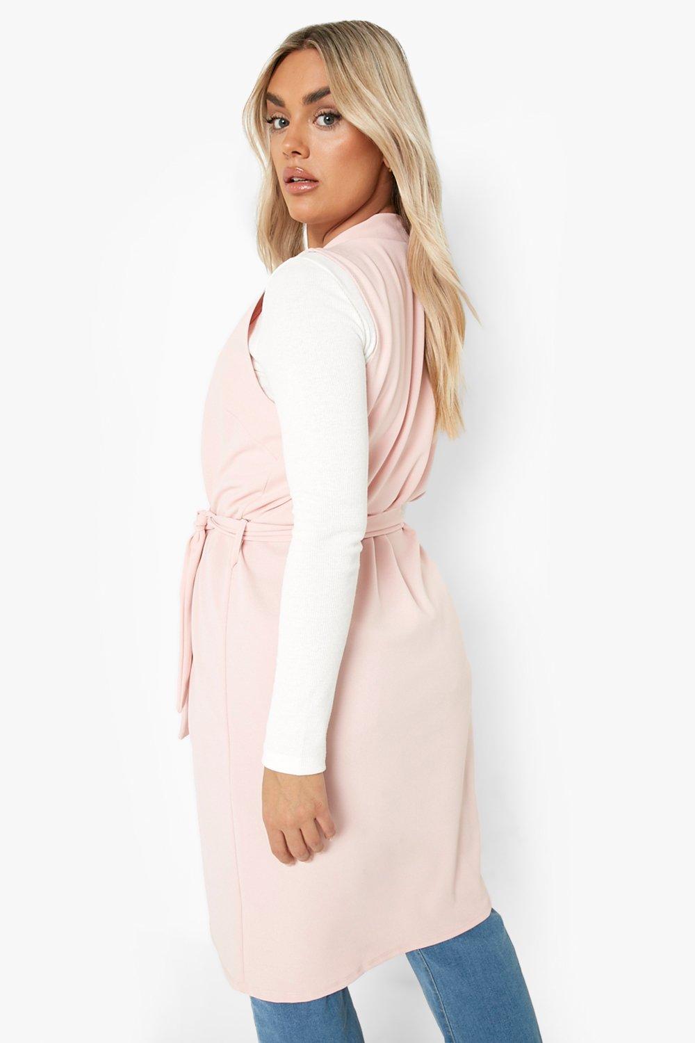 Boohoo shop sleeveless duster