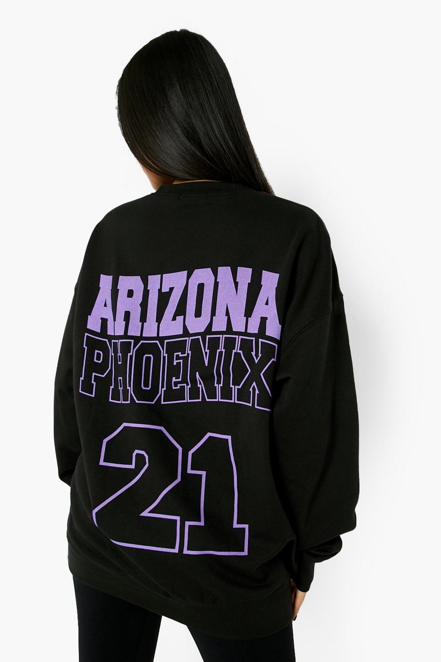 Black Petite - Arizona Sweatshirt med tryck bak image number 1