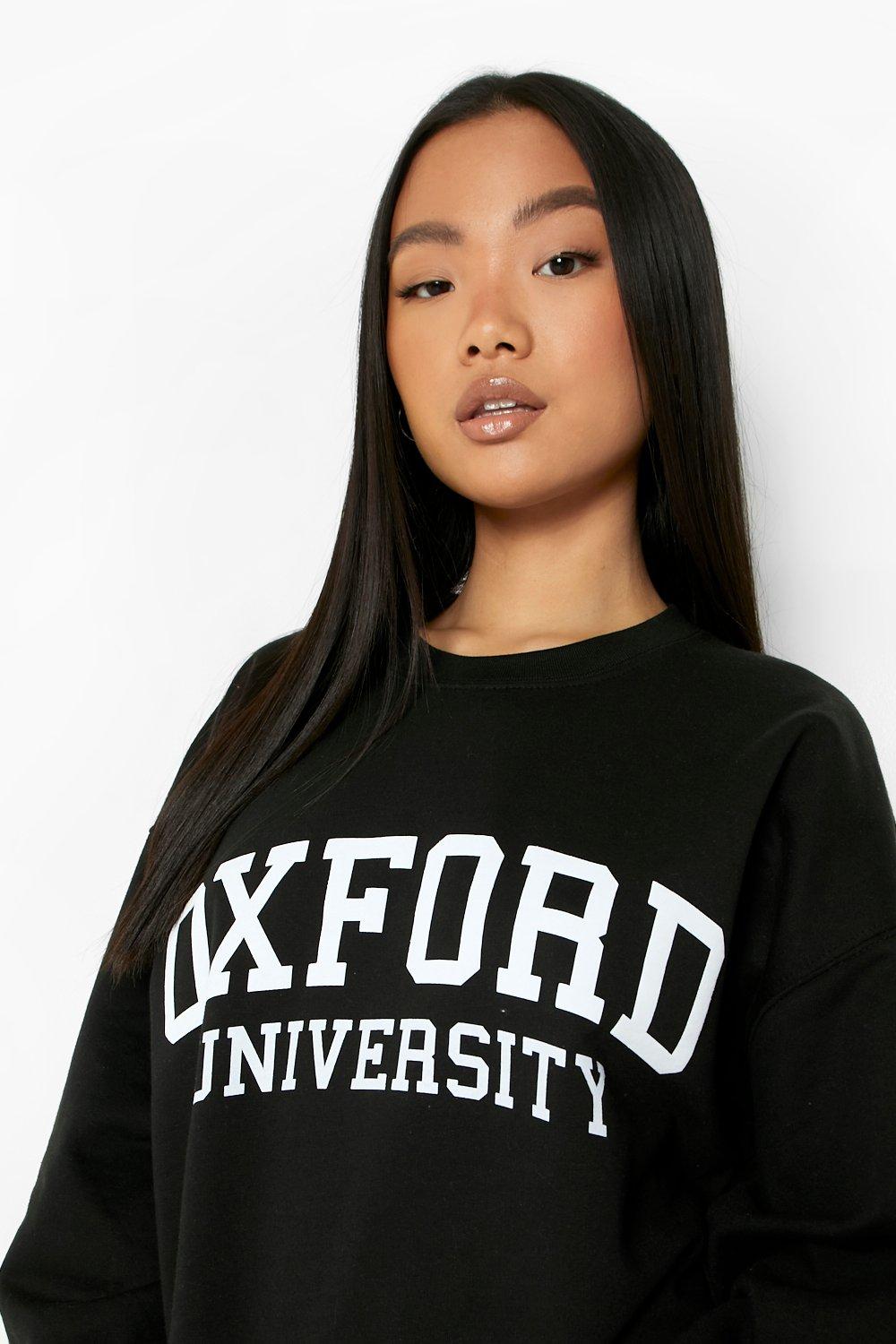 Sudadera con eslogan de Oxford | boohoo