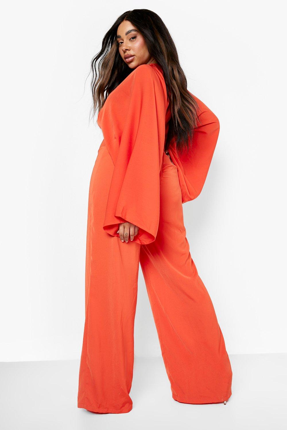 Red store batwing jumpsuit