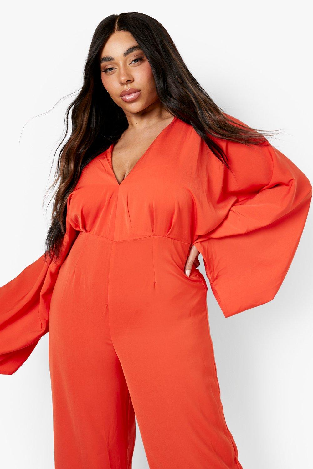 Red store batwing jumpsuit