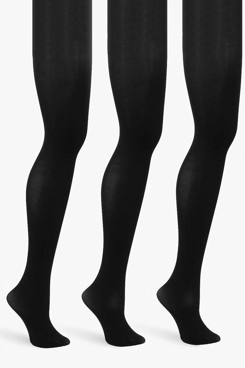 Grande taille - Lot de 3 collants 80 denier