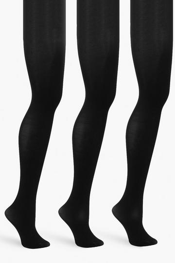 Black Plus 3 Pack 80 Denier Tight