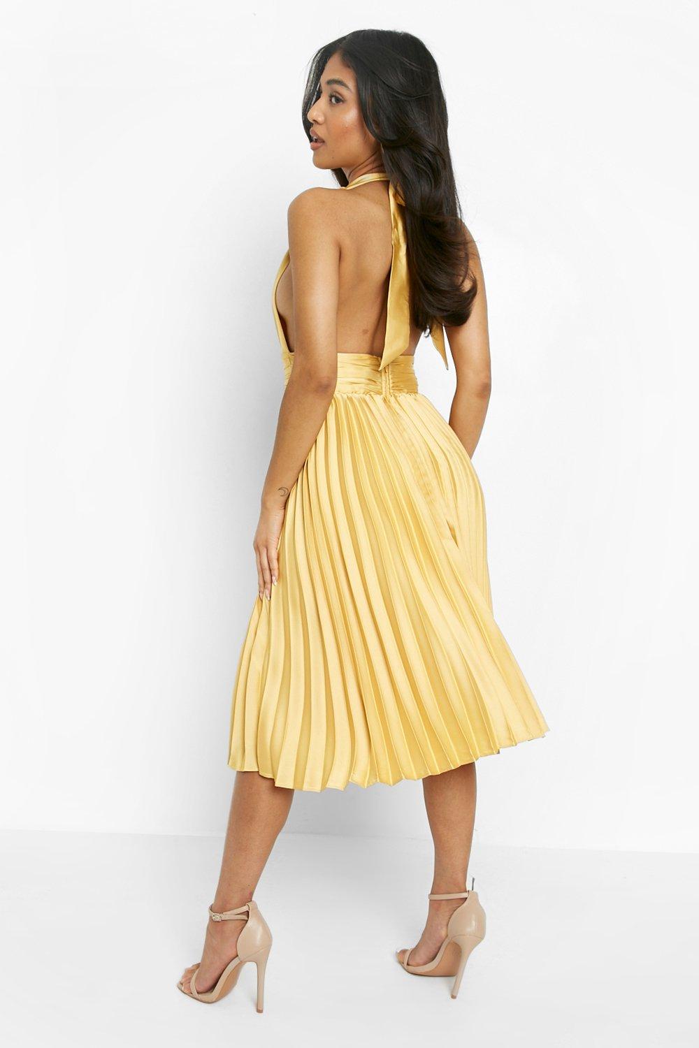 Lemon dress boohoo sale