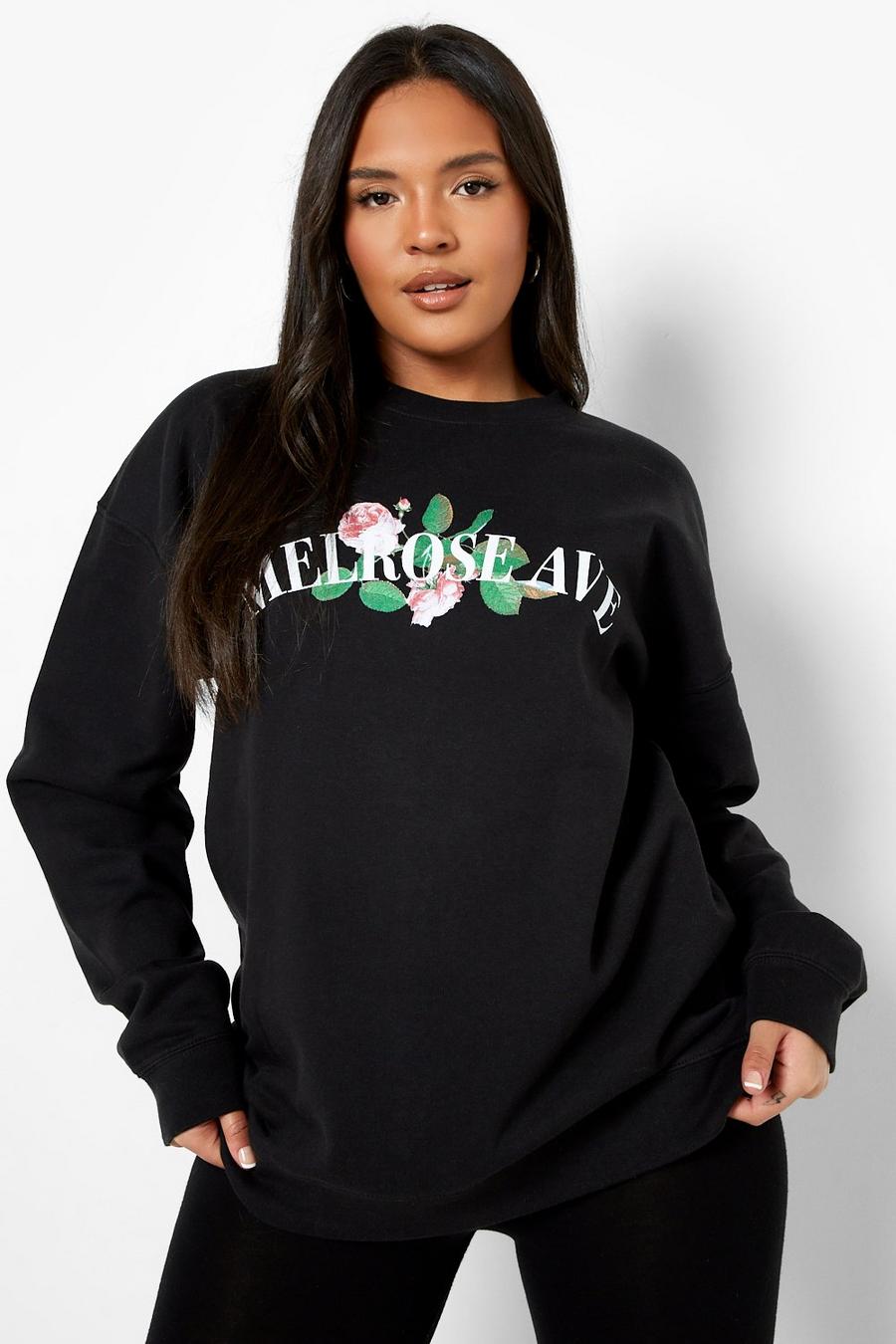 Black Plus Melrose Ave Graphic Sweatshirt