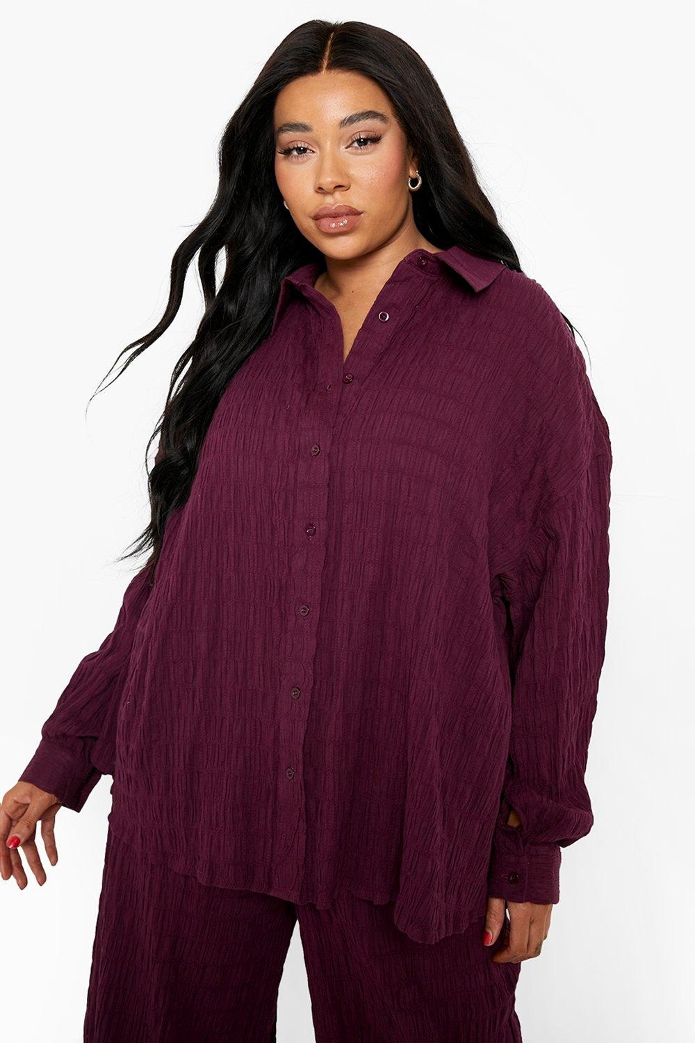 Crinkle Relaxed Fit Shirt | boohoo NO