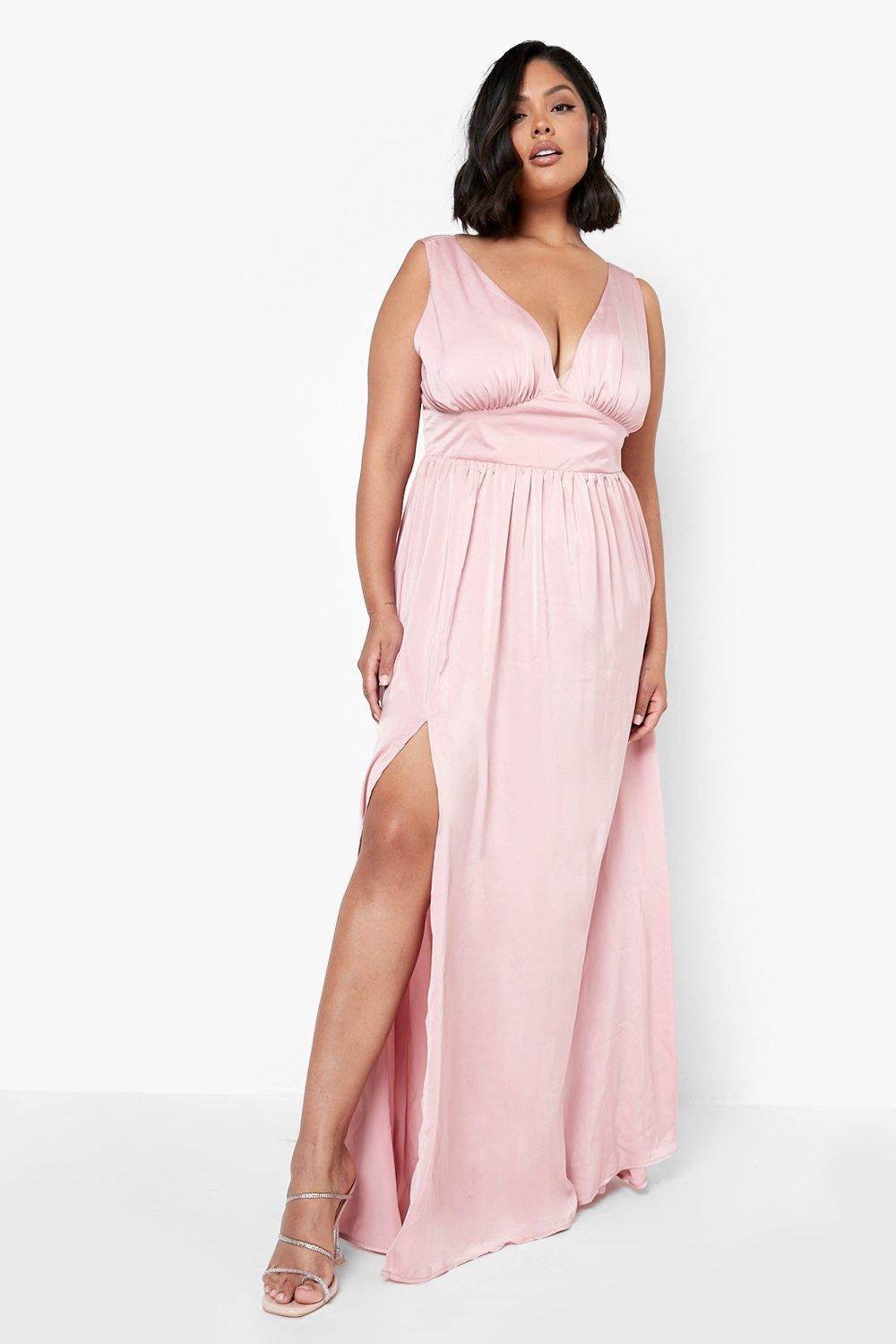Robe rose poudré grande taille top