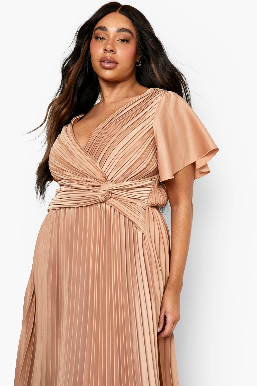 Bronze plus size clearance dress