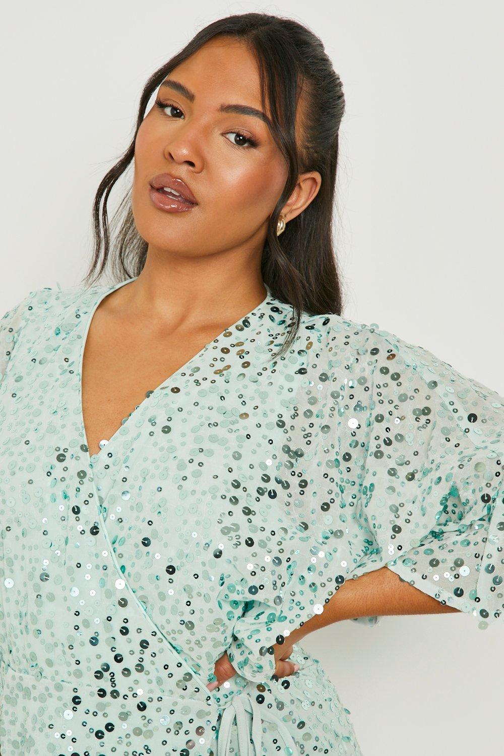 Boohoo mint hotsell green dress