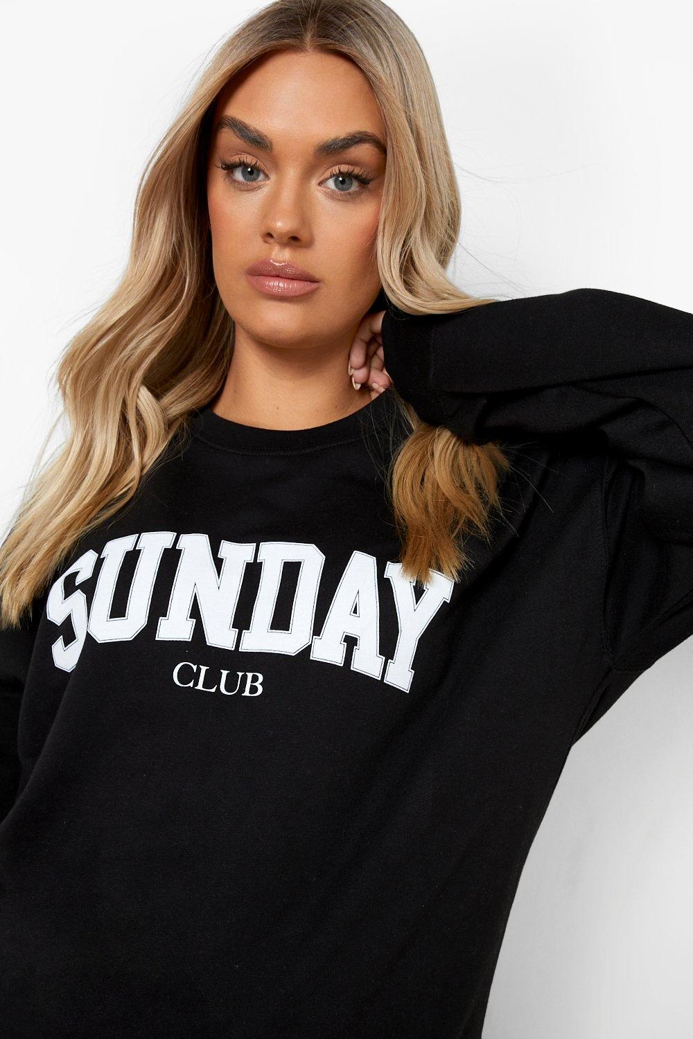 Sudadera Plus con estampado gráfico de Sunday Club | boohoo ES