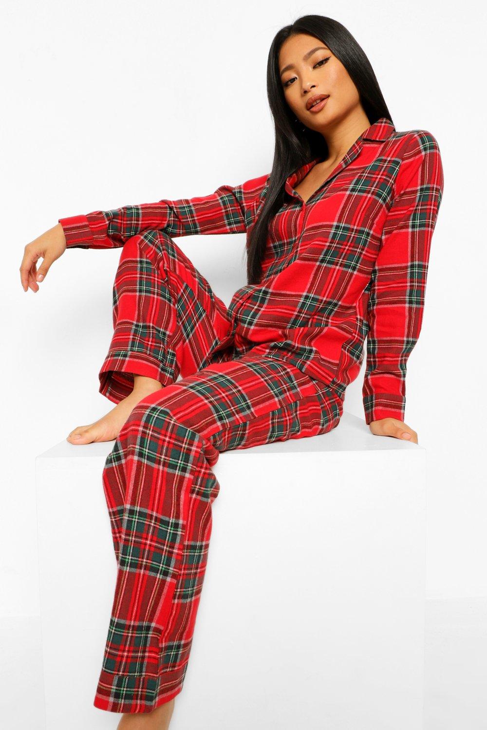 Boohoo discount tartan pyjamas