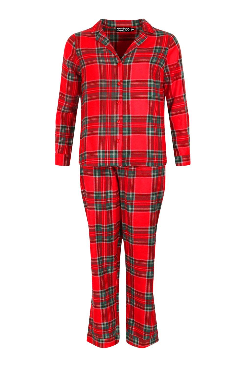 Petite Christmas 'Ho Ho Ho' Flannel Pj Pants Set