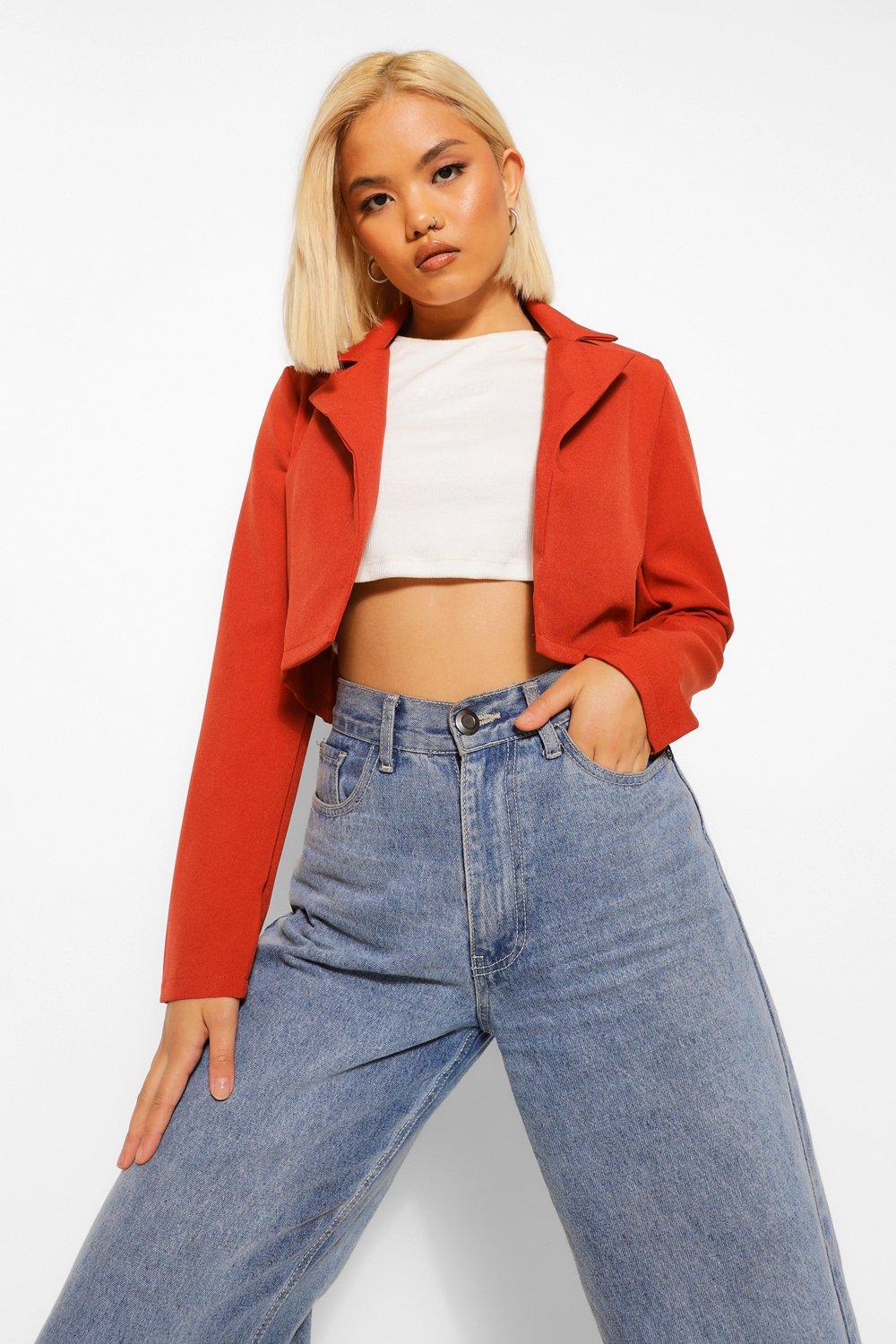 cropped blazer petite