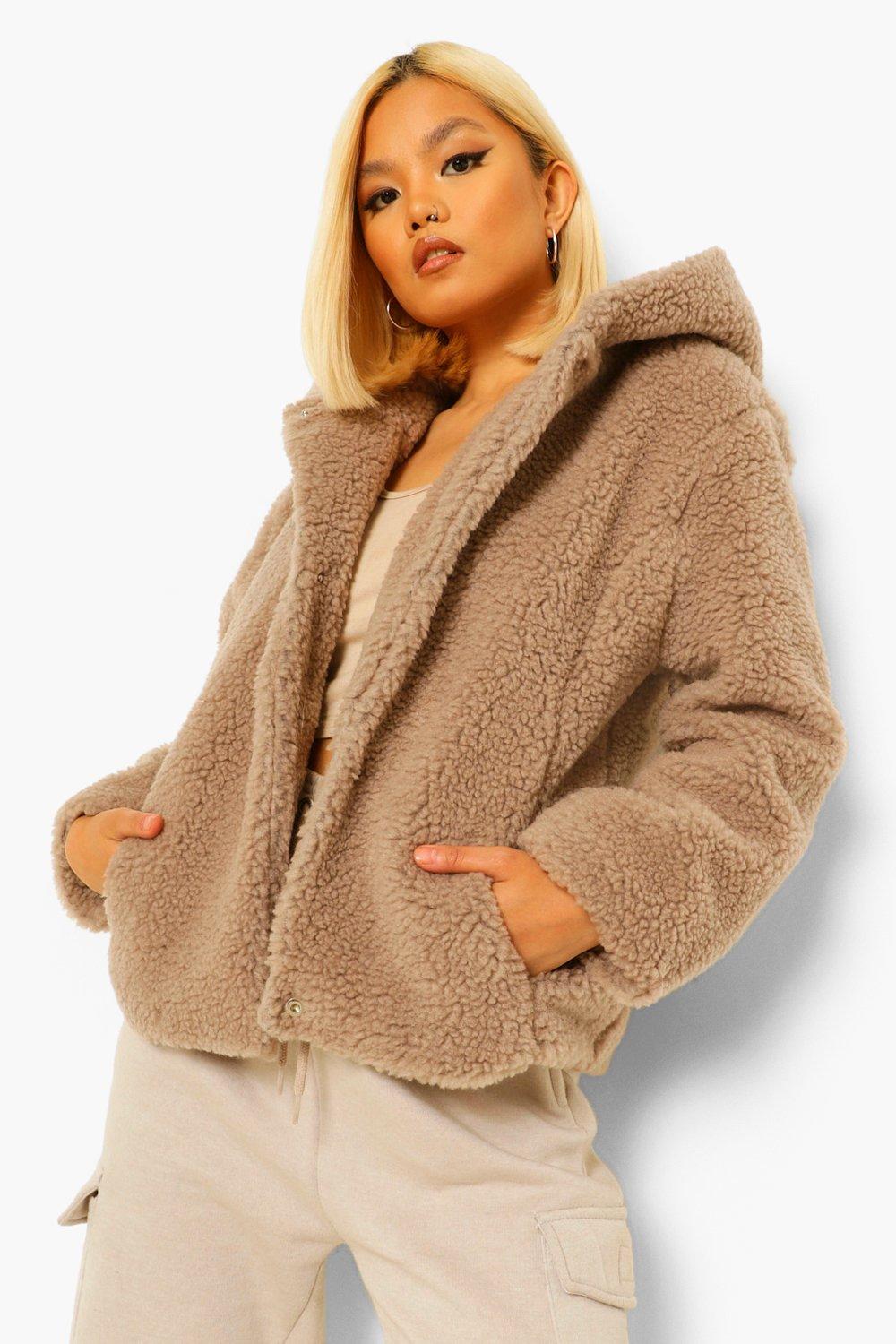 Teddy Coats Teddy Bear Coats Jackets Boohoo Usa