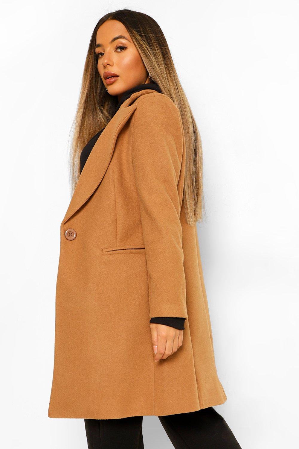 Veste longue camel discount femme