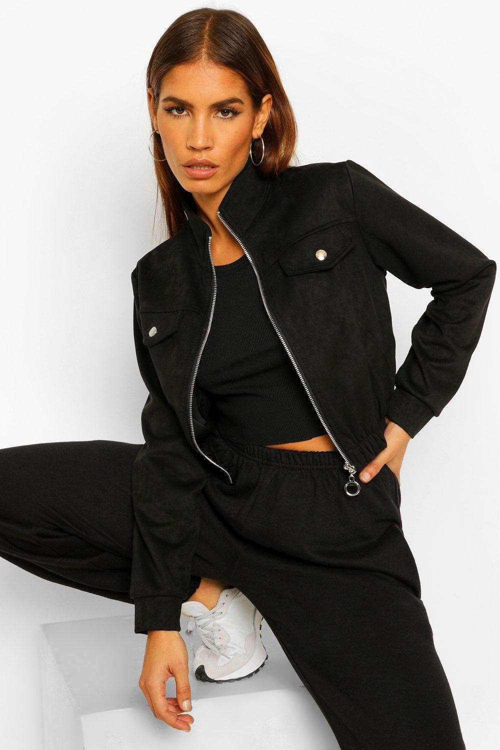 Boohoo hot sale suede jacket