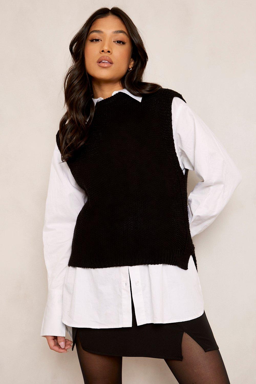 knitted vest jumper